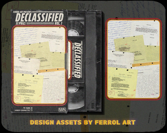 Declassified Volume 1 - Digital Asset Pack - 51 PNGs (+3 Bonus)